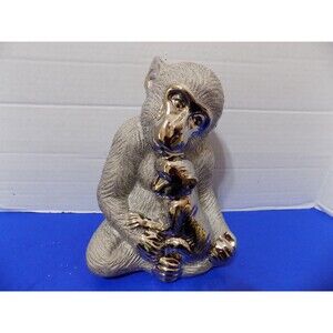 NEW Mother Monkey & Baby Figurines Statue Ape Chimp
